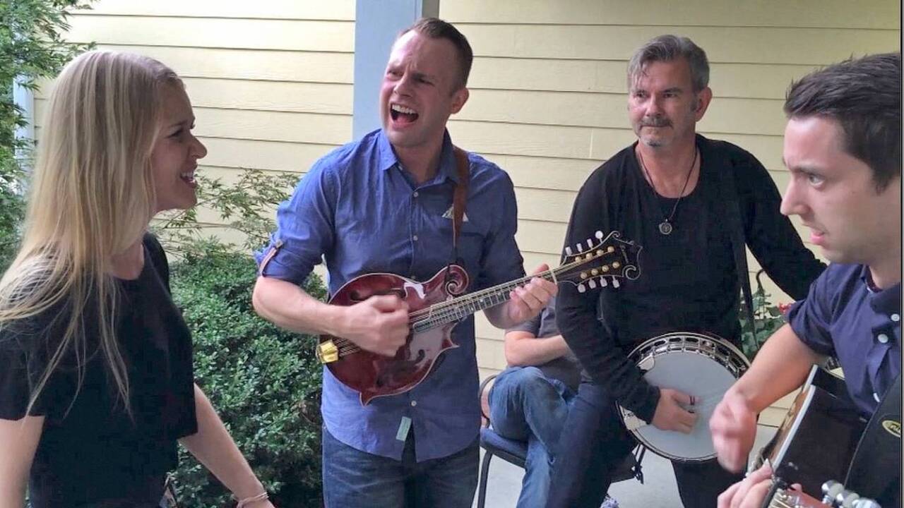 Swedish band Dunderhead in Wendell for IBMA World of Bluegrass week