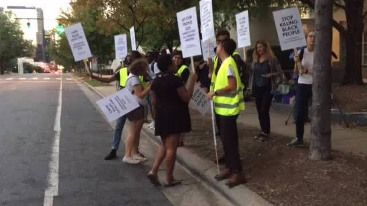 Protest outside Jail Central