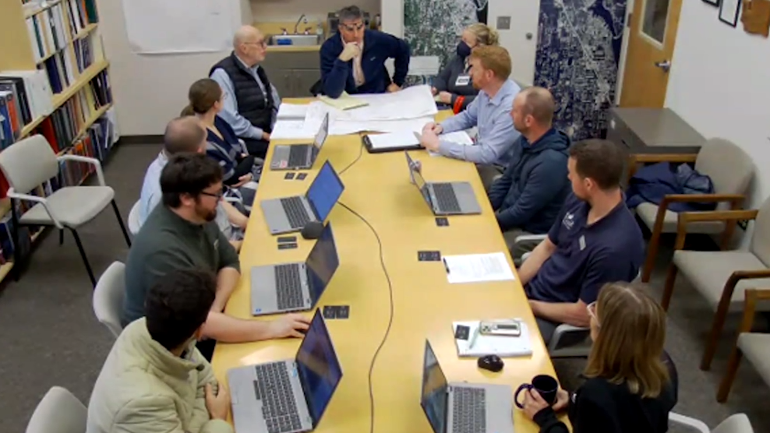Developers and staff discuss Harbor Winds project in Gig Harbor