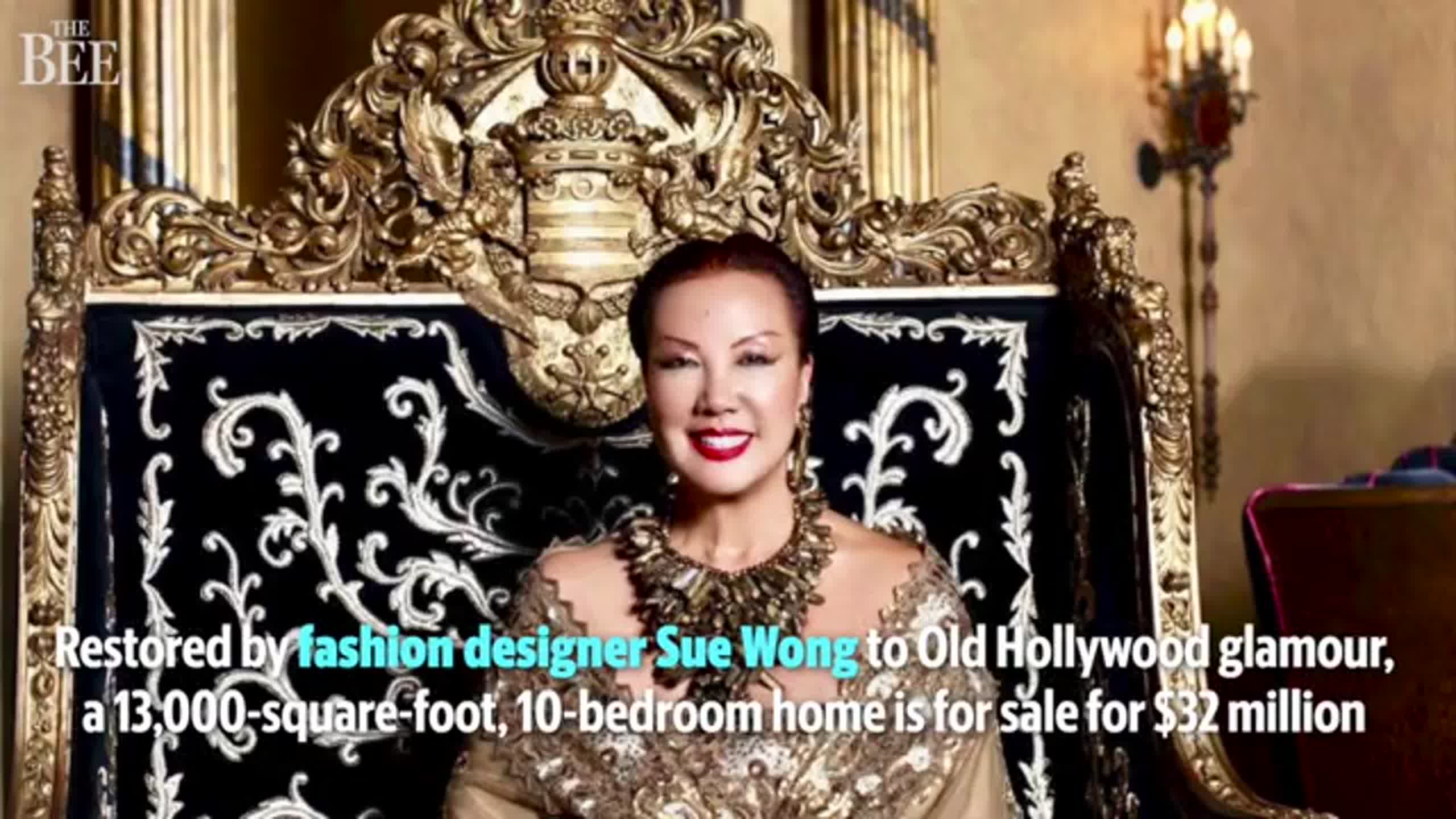 Restored palatial Los Angeles home of fashion designer for sale
