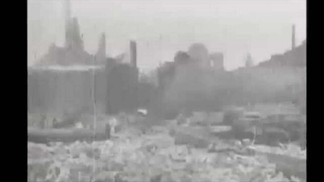 Historical footage of the aftermath of San Francisco earthquake of April 18, 1906