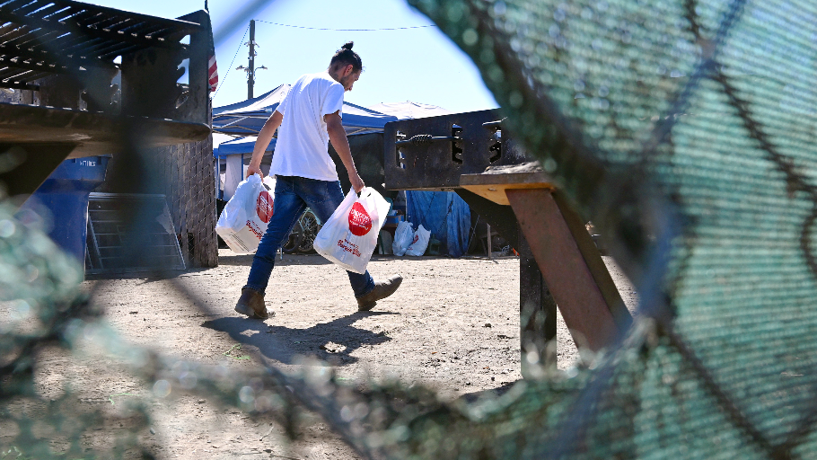 California town touts a ‘progressive’ approach to homelessness. How its legal encampment works