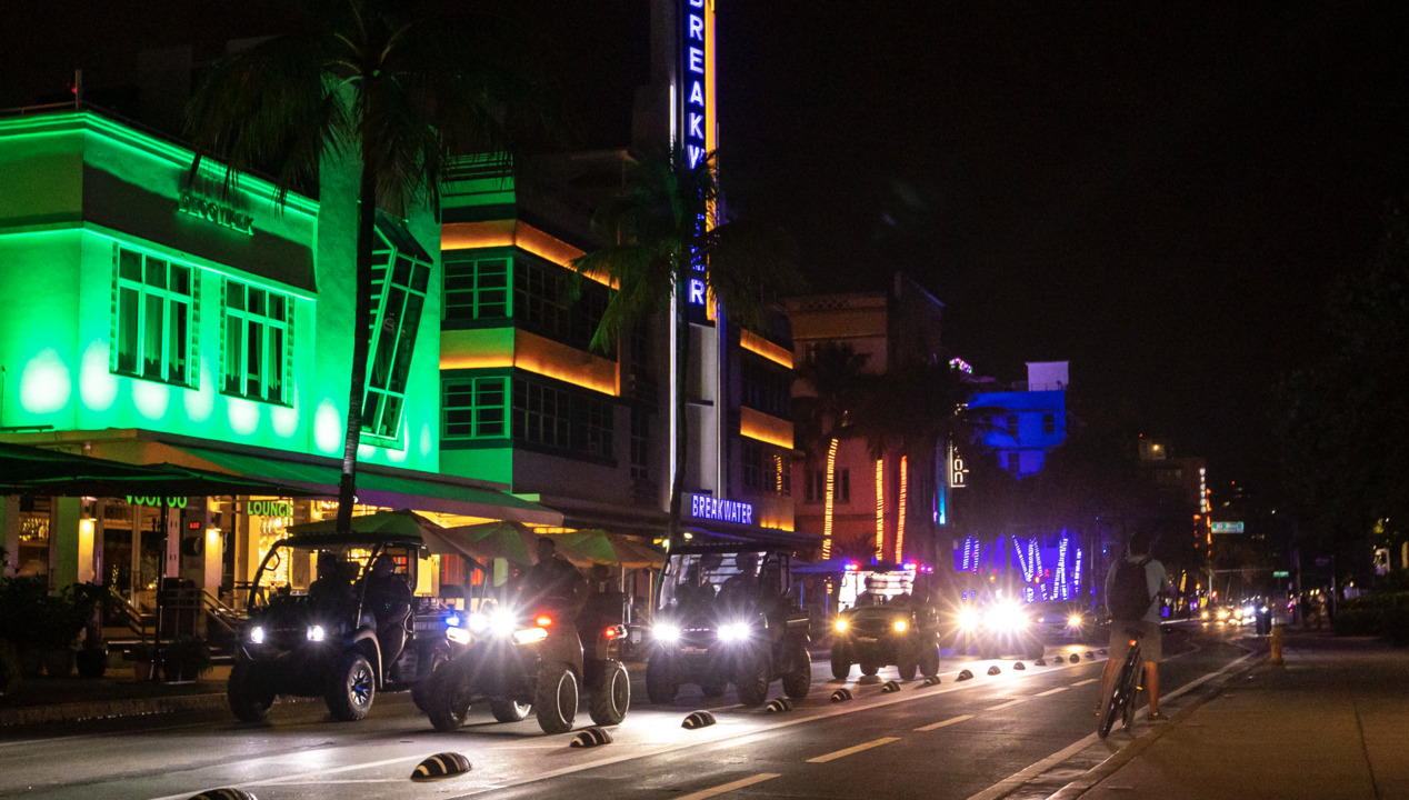 South Beach was a ghost town. See what the first night of spring break curfew looked like.