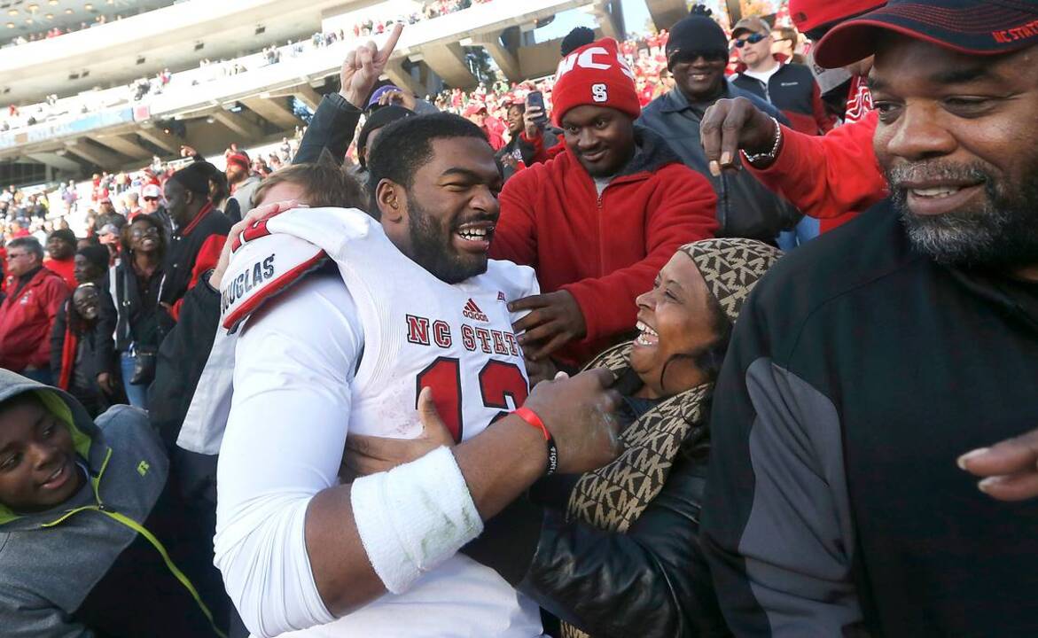 Watch some of the Wolfpack's top returning football players in action