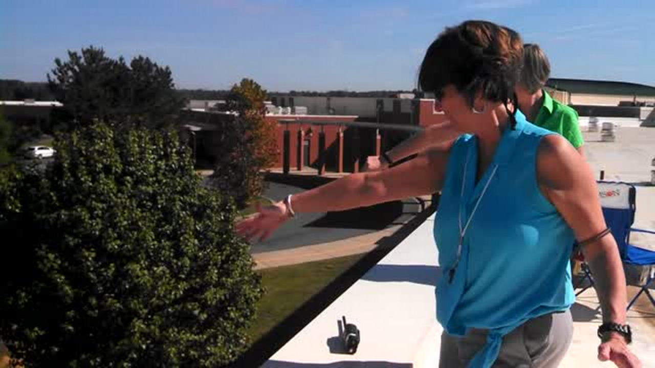 Principals spend a day on a hot school roof in Lake Wylie, SC