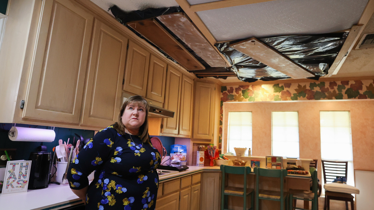 ‘It rained down insulation’: Family await repairs from Texas winter freeze