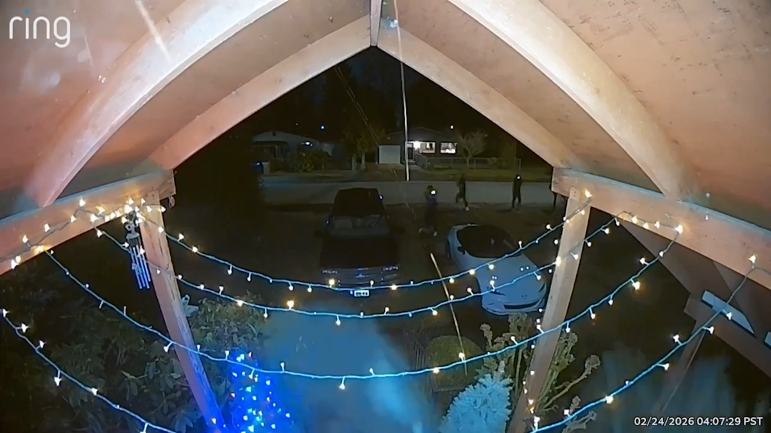 Watch: Gunmen open fire on Tacoma home where woman was struck by bullets