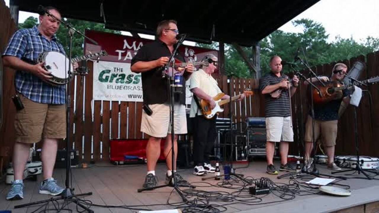 Russell Johnson and the Grass Cats play their hit 'Old School Road'
