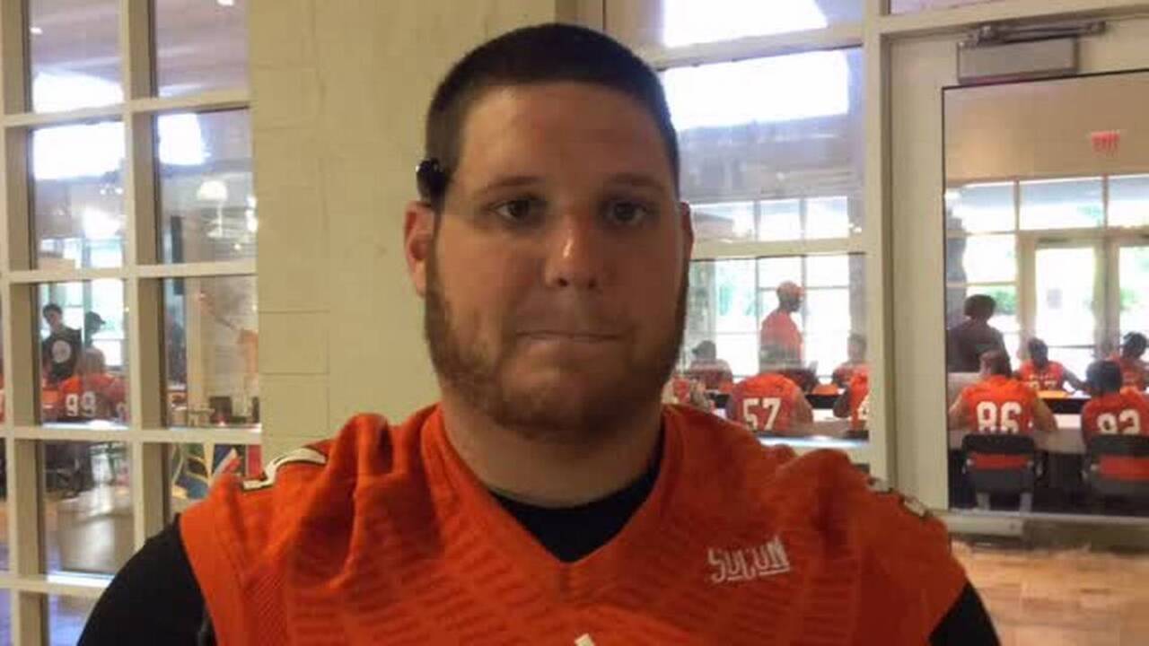 Mercer's offensive line is like 'family'