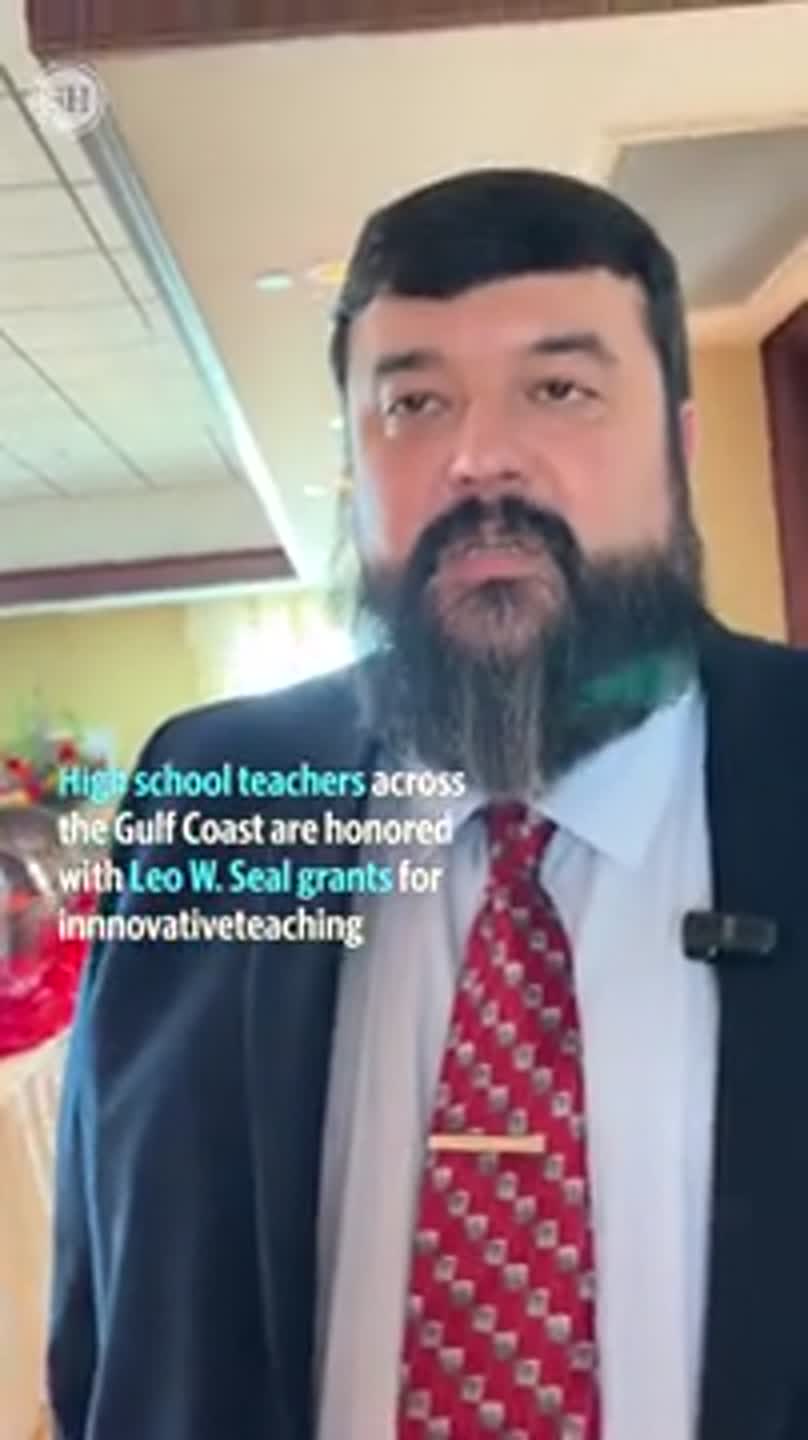 Matthew Godshaw talks about what it means to receive Leo W. Seal teaching grant