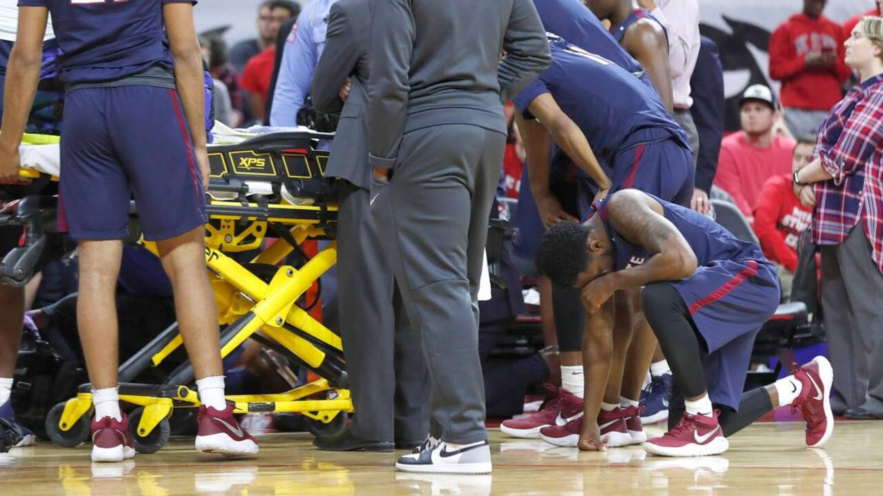 SC State basketball player collapses during game, hospitalized