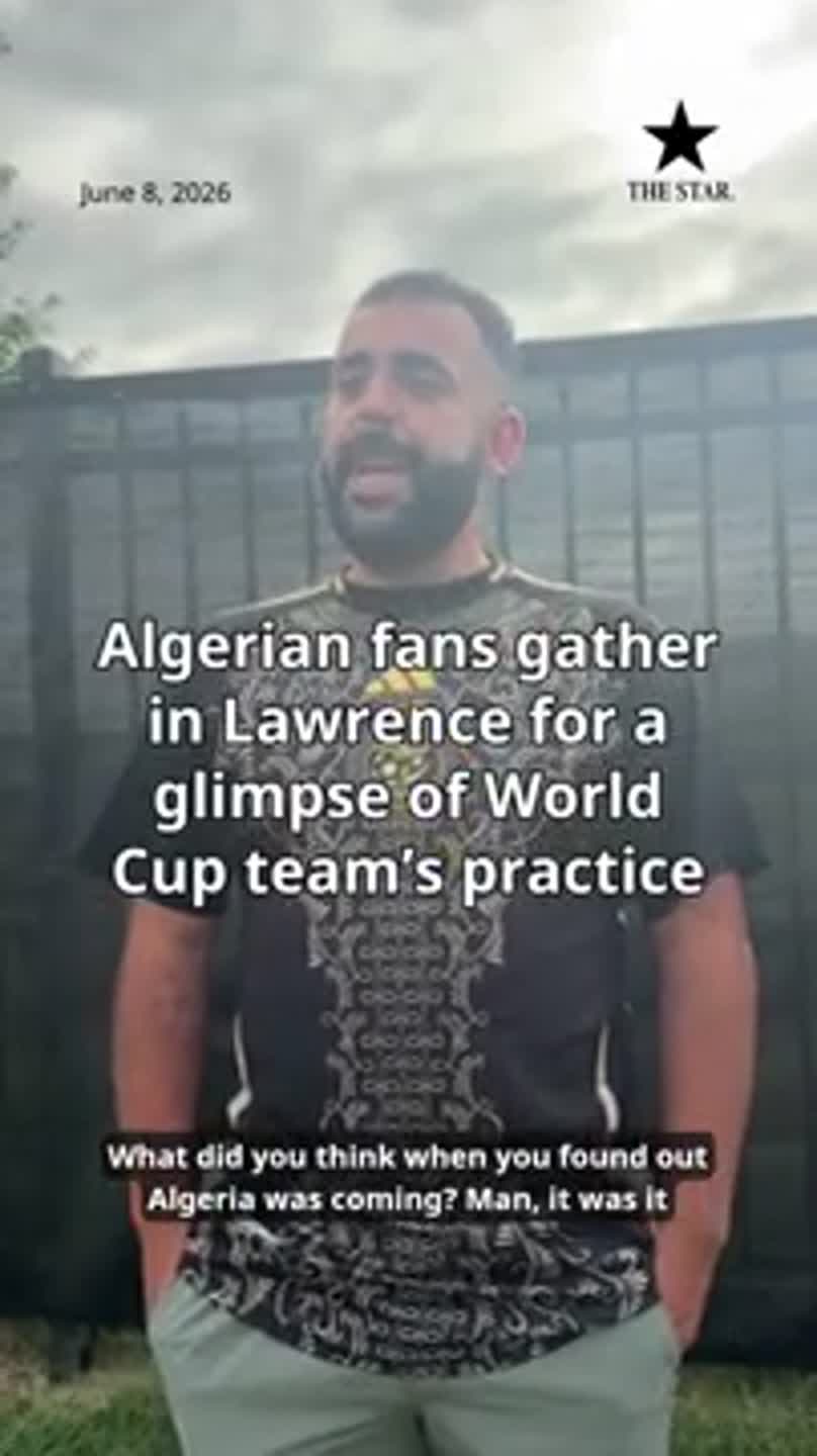 Algerian fans gather in Lawrence for a glimpse of World Cup team’s practice