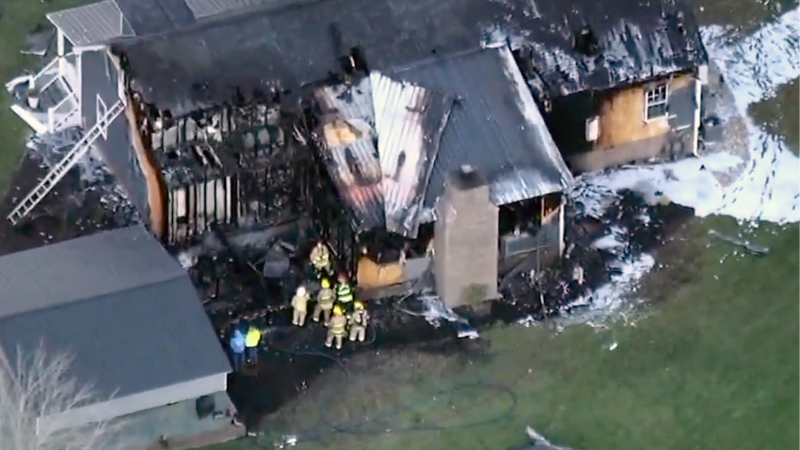 Mother, daughter escape large house fire in Chatham County