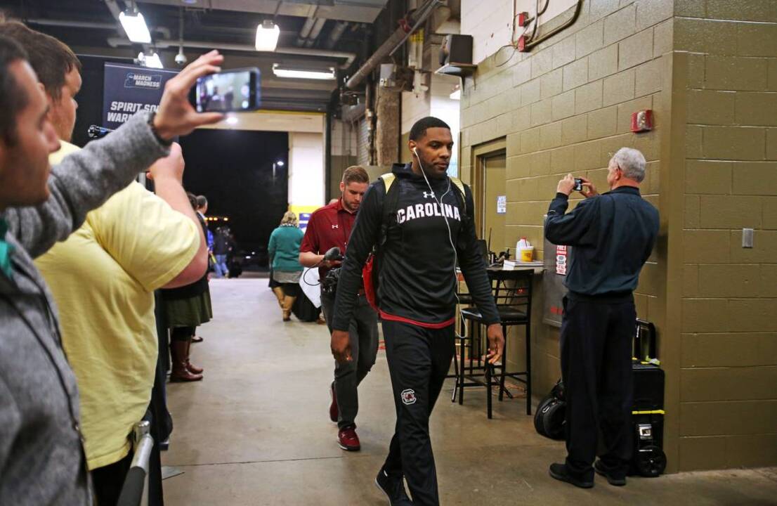 Gamecocks arrive for NCAA Tournament