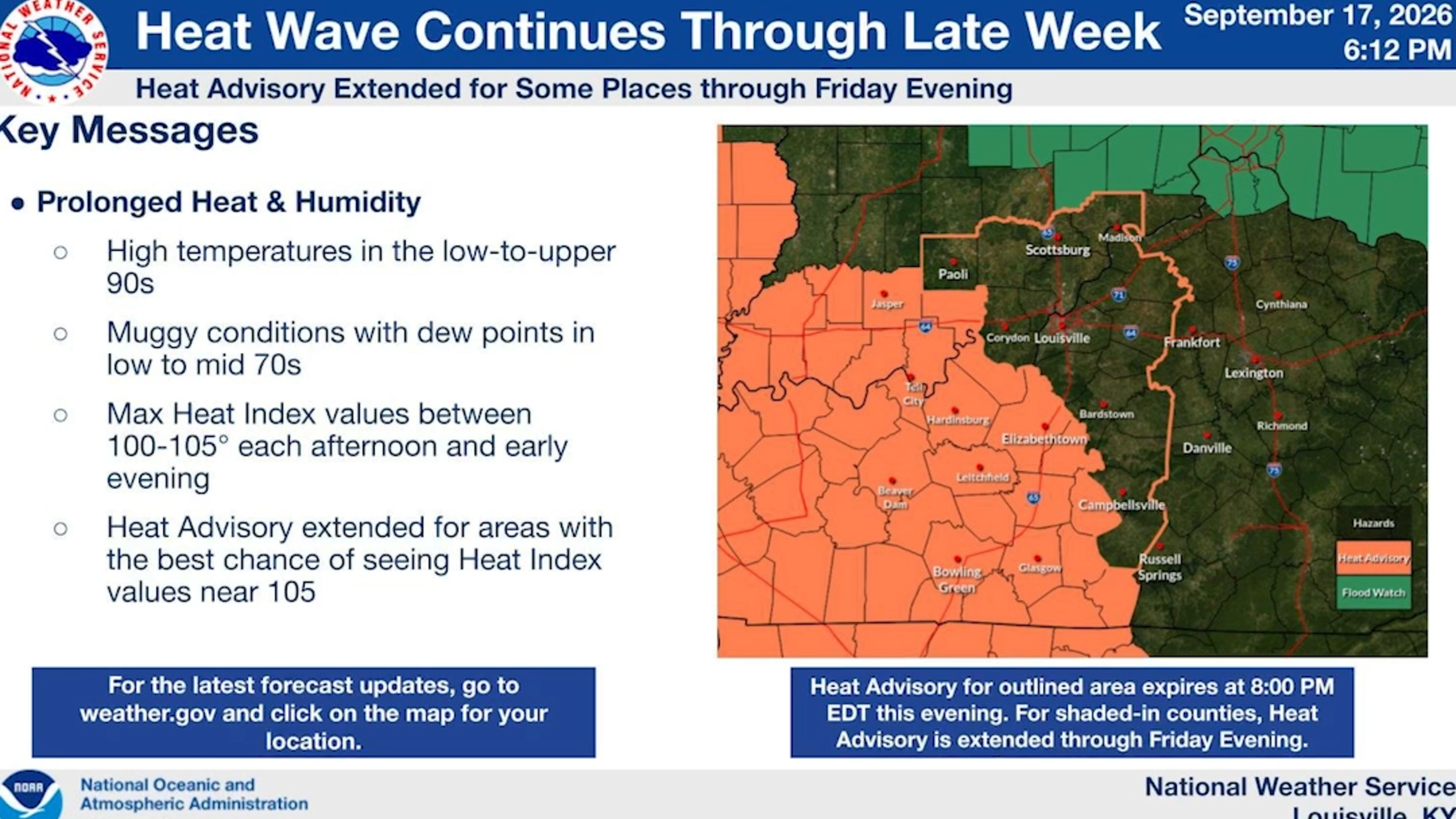 Fall weather may be coming to Kentucky soon