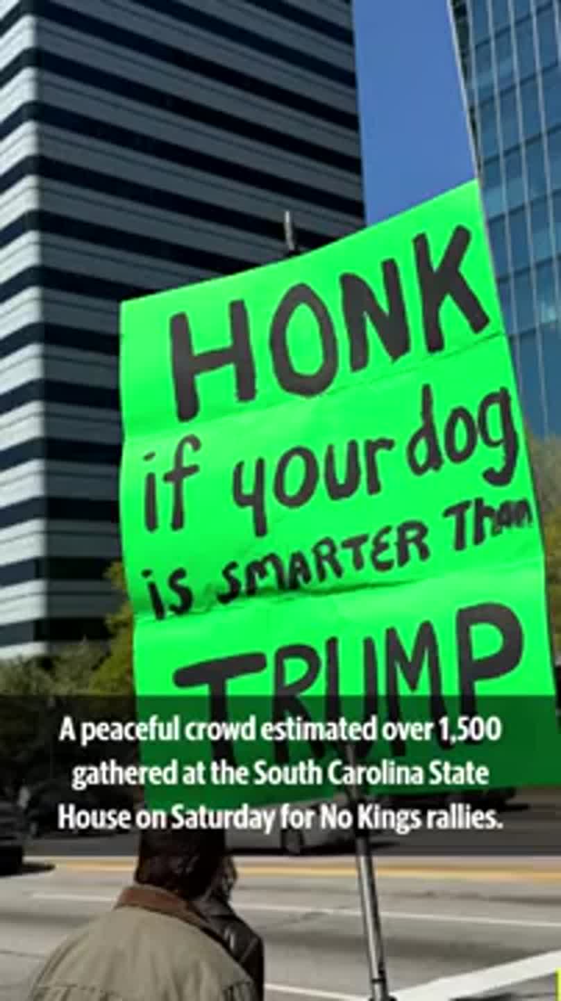 ‘No Blood for Oil’ — 1,000-plus at No Kings anti-Trump protest at SC State House