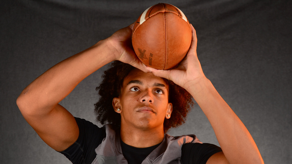 East Lincoln's Jaxon Dollar, the state's top prep football player, played in Charlotte Thursday