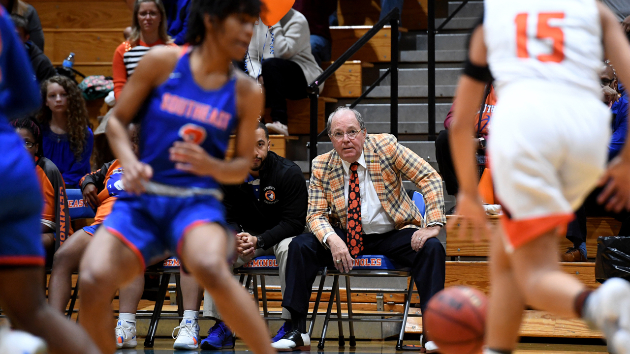 The final buzzer for Coach John Harder