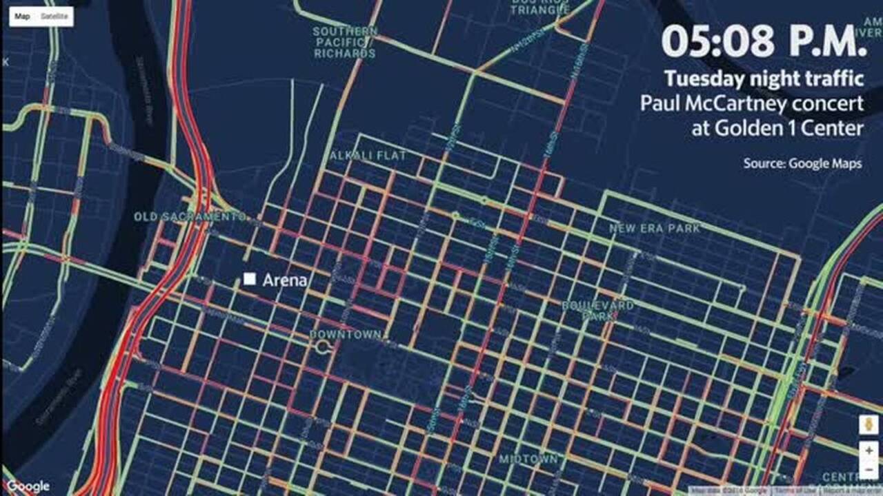 What happened to that traffic jam Golden 1 Center was going to cause downtown?