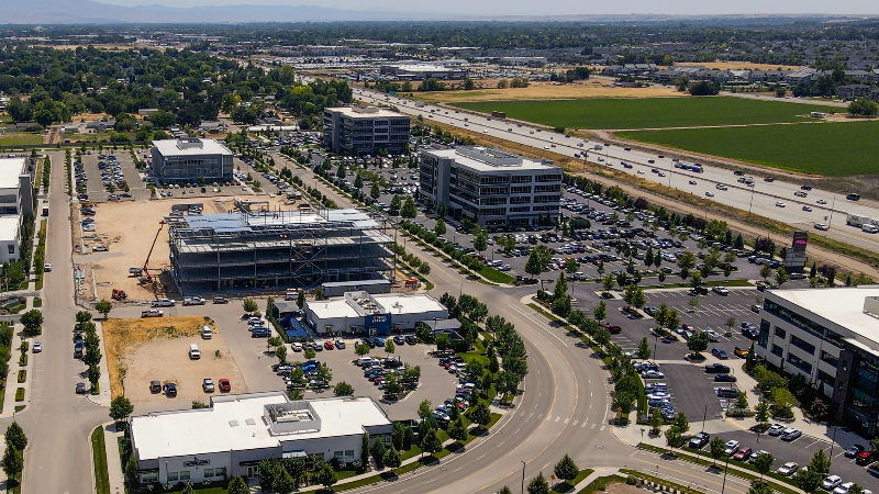 A new 4-story building has risen at Ten Mile Crossing in Meridian