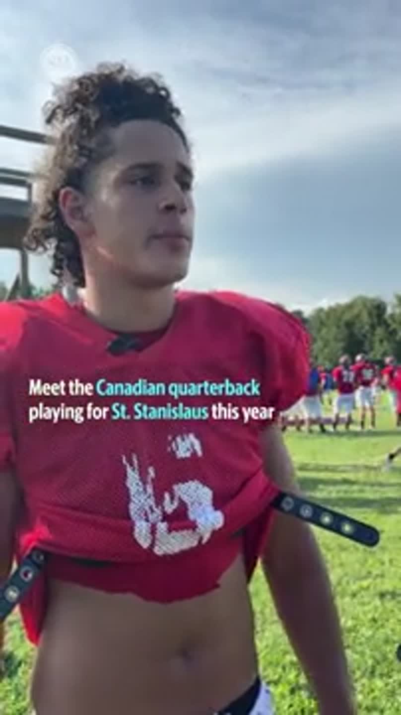 Meet the Canadian quarterback playing for St. Stanislaus this season