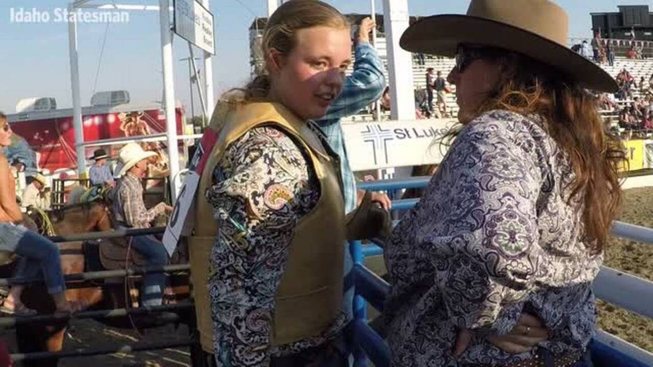 Ride that steer, cowgirl! 