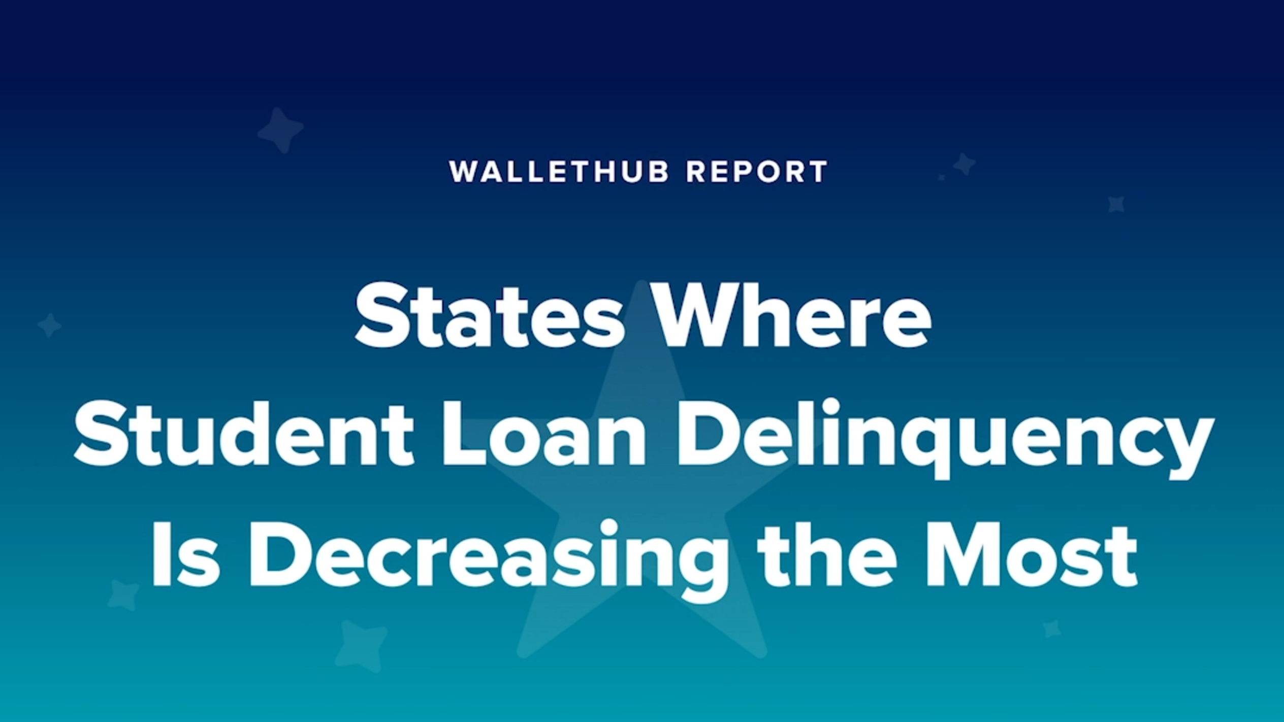 States where student loan delinquency is decreasing the most