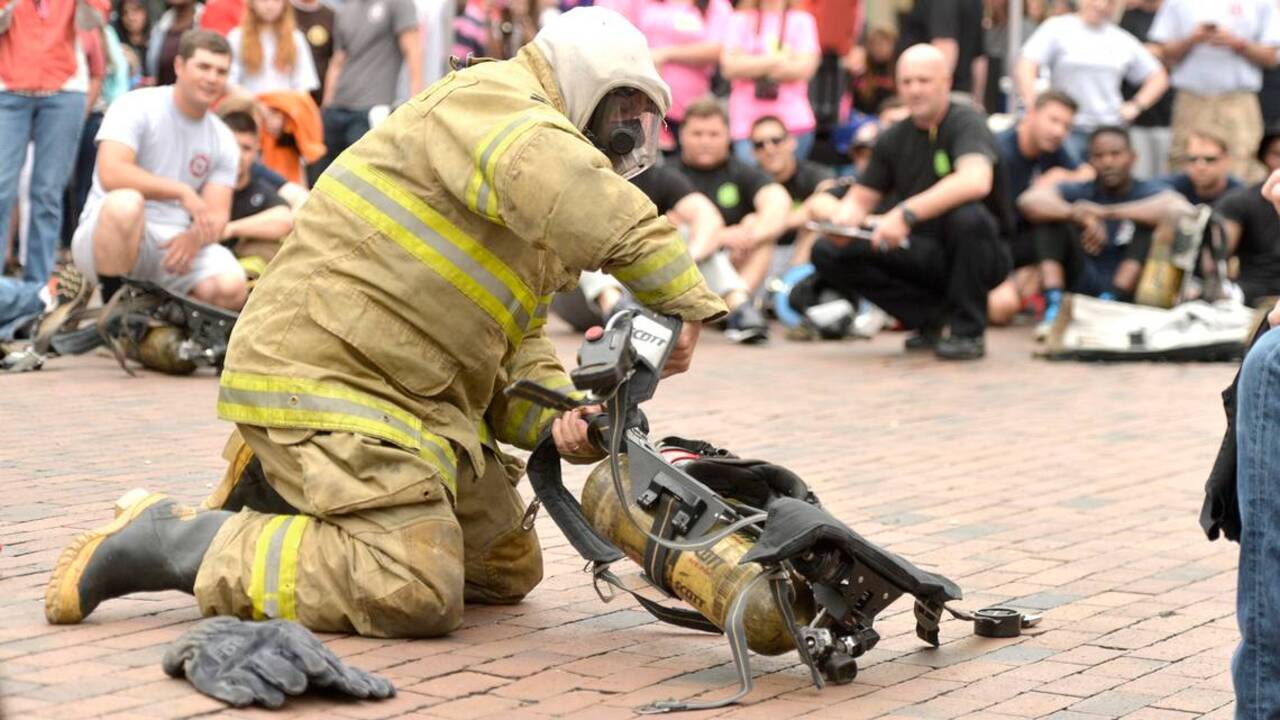 Firefighter Quick Dress Competition