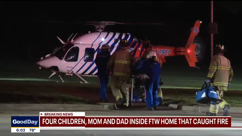 2 children airlifted to hospital after Fort Worth house fire