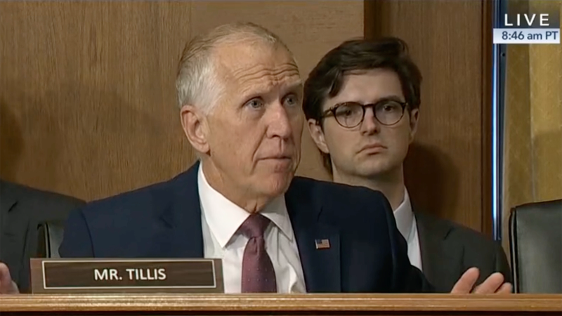NC Sen. Thom Tillis on Trump tariff policy: 'Whose throat do I get to choke if this proves to be wrong?'