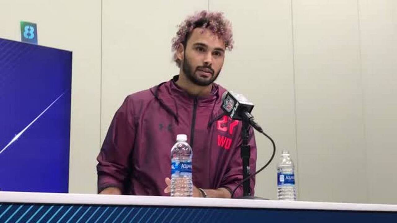 UW wide receiver Dante Pettis at NFL combine, says Petersen's 'professional' program is good preparation