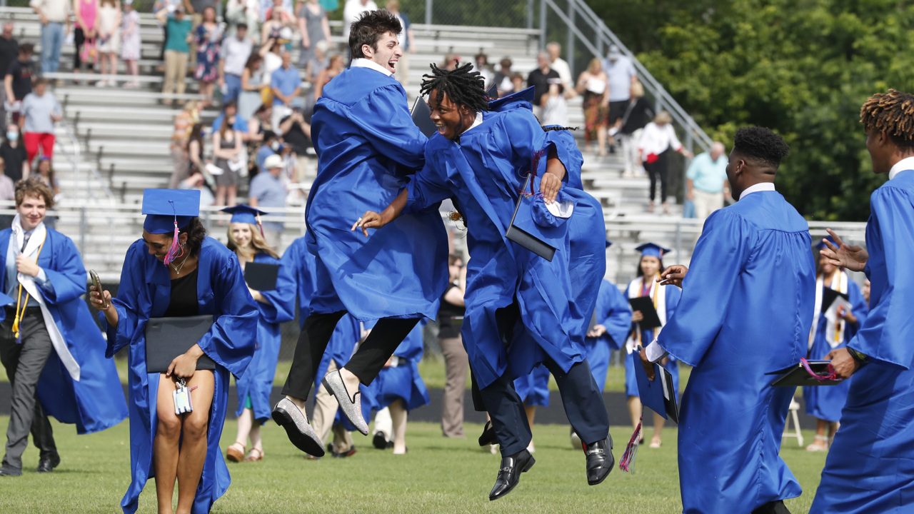 The Class of 2021 is rewarded with big graduation ceremonies after COVID school year