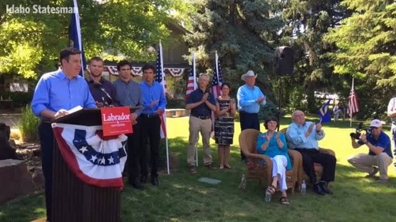 Idaho Rep. Labrador publicly announces bid for governor