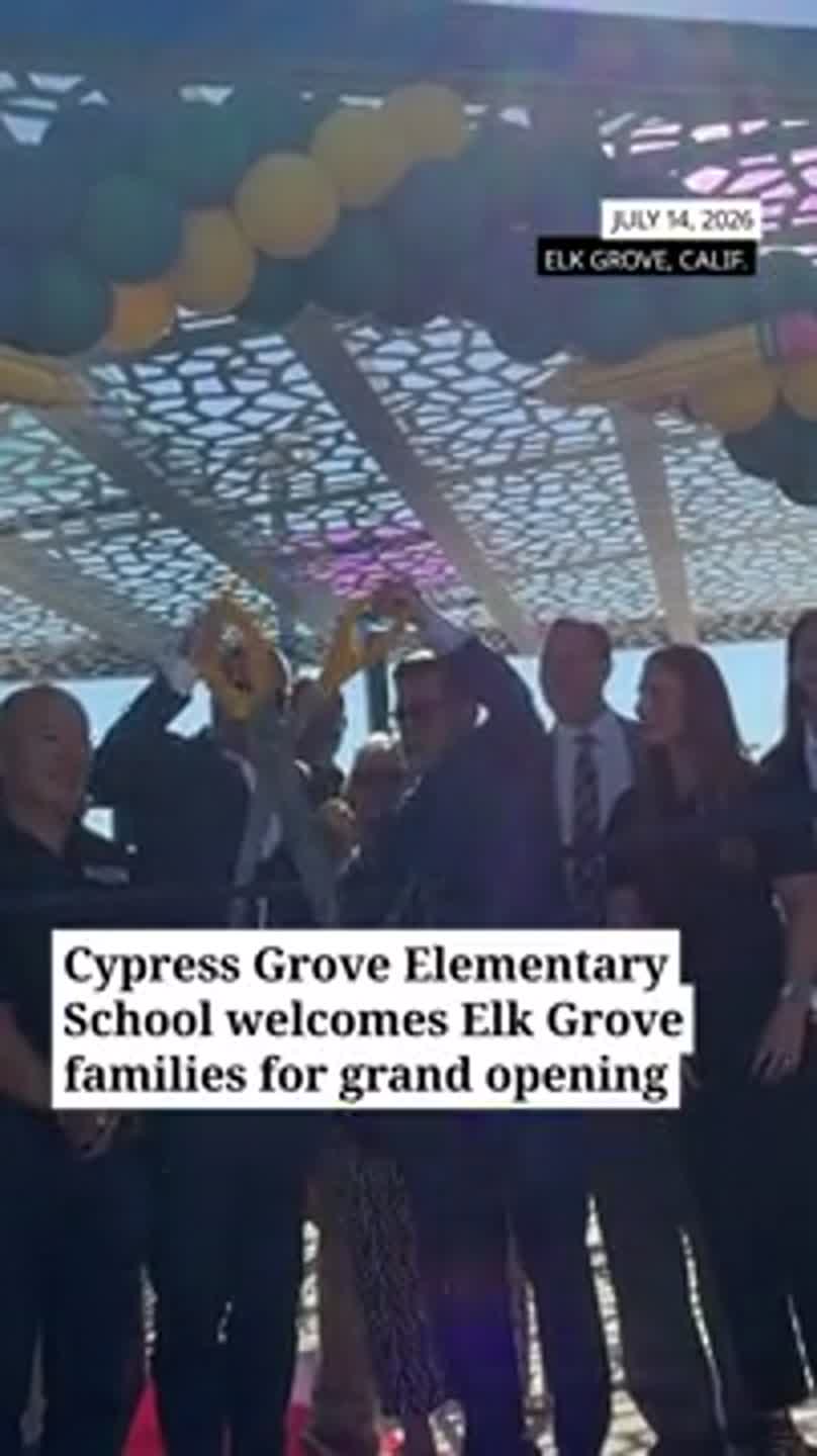See families gather for opening of Rancho Cordova elementary school