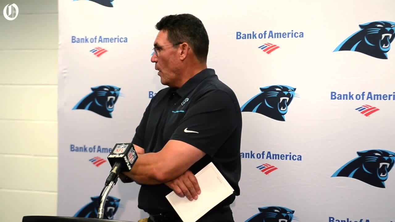 Panthers Rivera on quarterback Kyle Allen’s cool