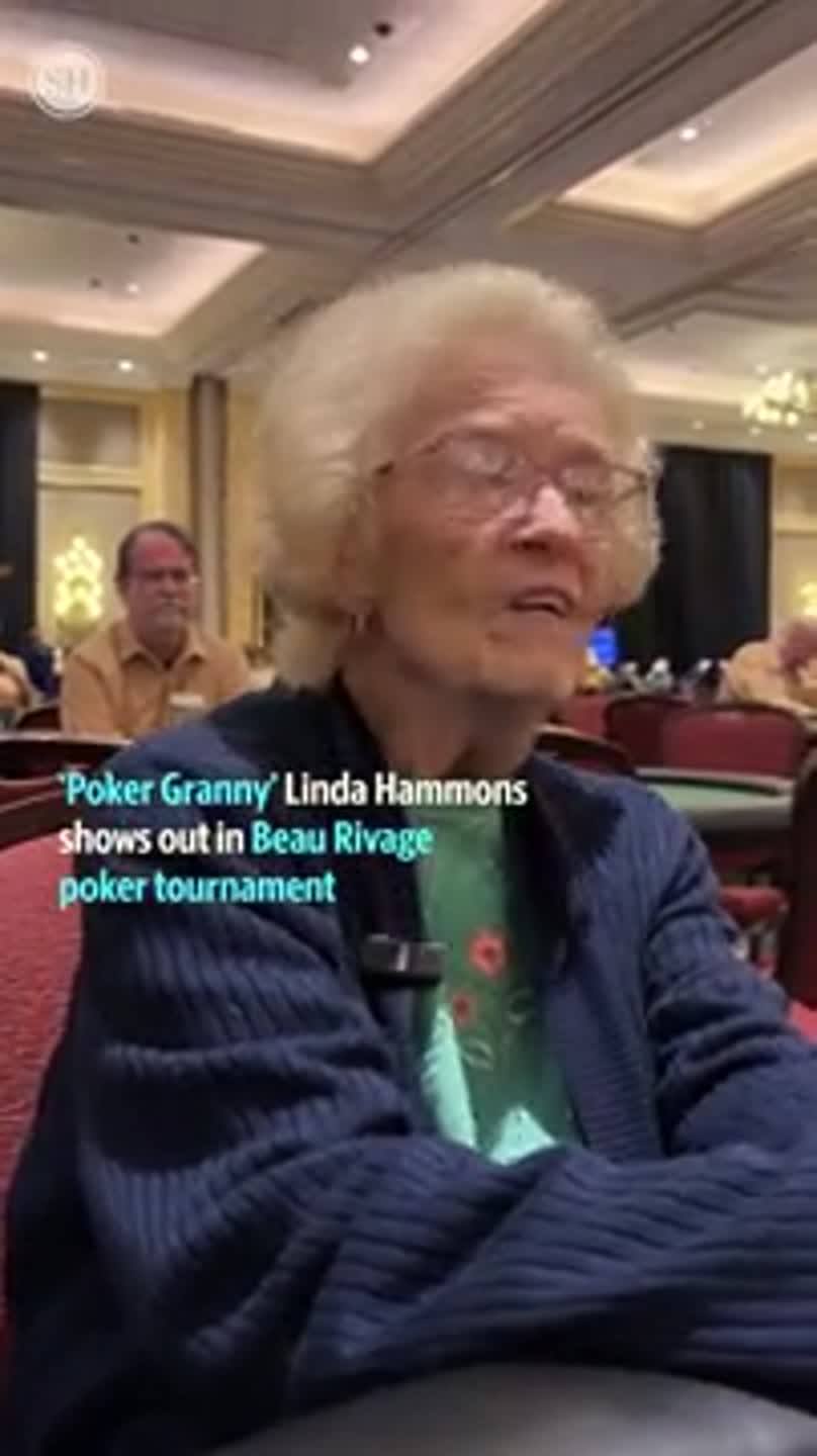 'Poker Granny' Linda Hammons shows out in Beau Rivage poker tournament