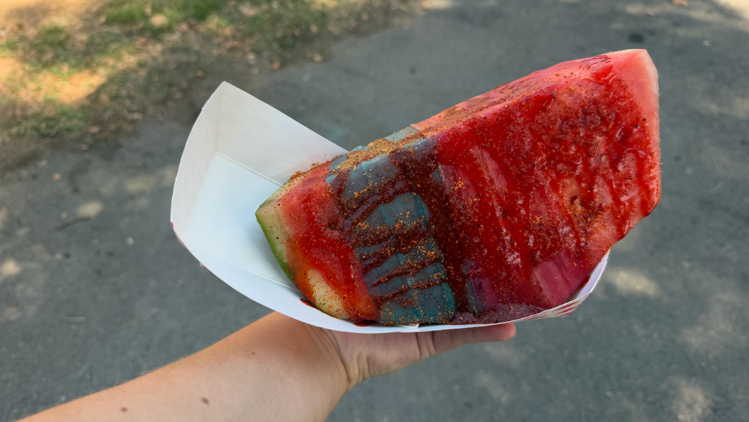 Wrapped watermelons and other wacky foods take over the fair