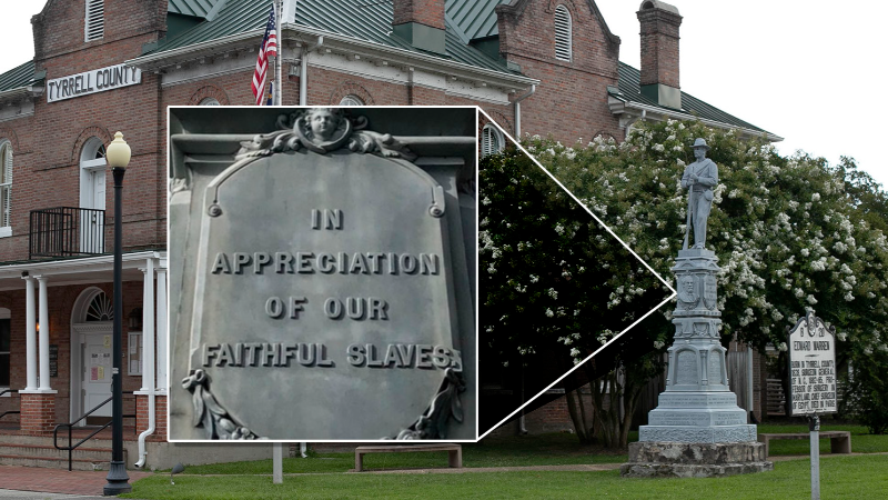 Why a Confederate memorial in NC no longer praises 'faithful slaves'
