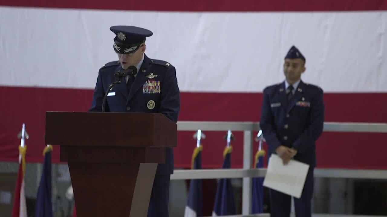 375th AMW Change of Command from 2019