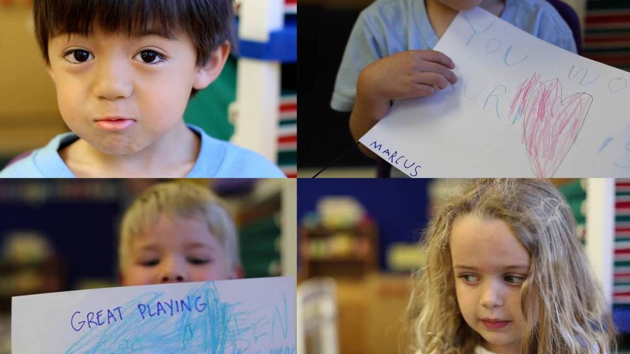 Preschoolers make cards for UNC basketball team after loss to Villanova