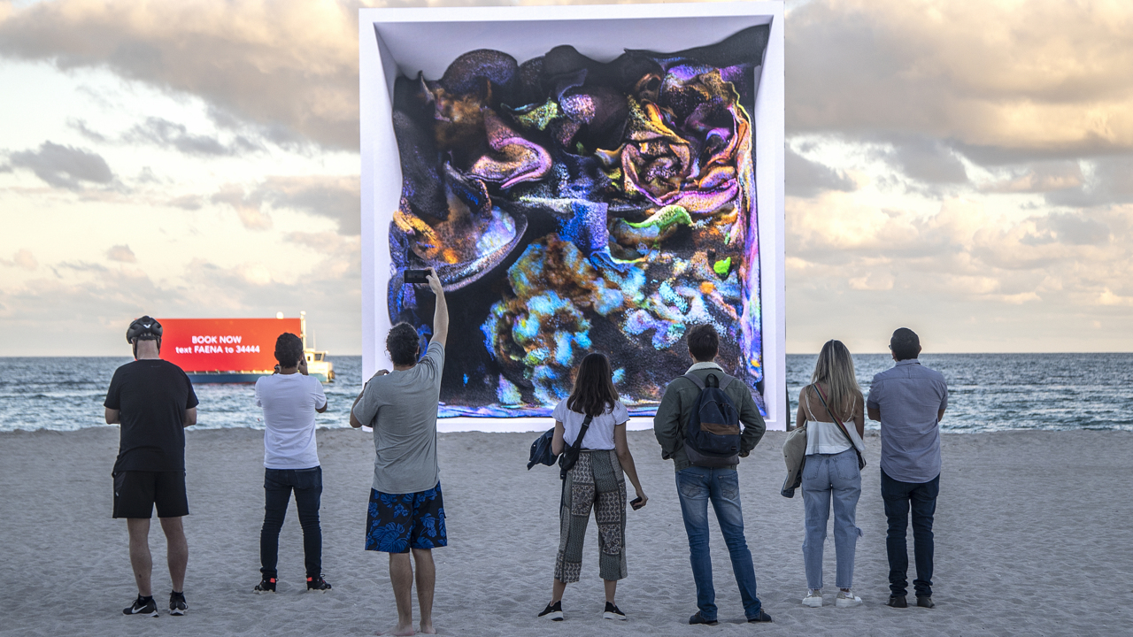 Watch the ‘Machine Hallucinations: Coral’ exhibit in Miami Beach