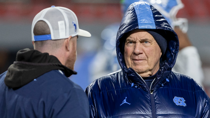 UNC coach Bill Belichick, when pressed, refuses to recap his 4-8 losing season