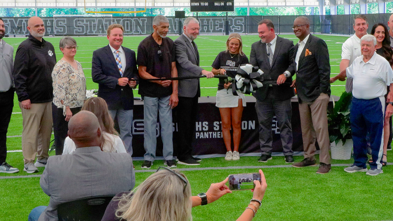 See inside Smiths Station High School's new indoor practice facility