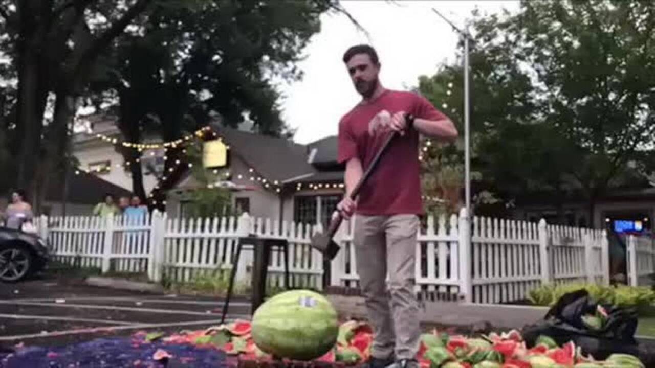 Watch Wichitans beat watermelons to death