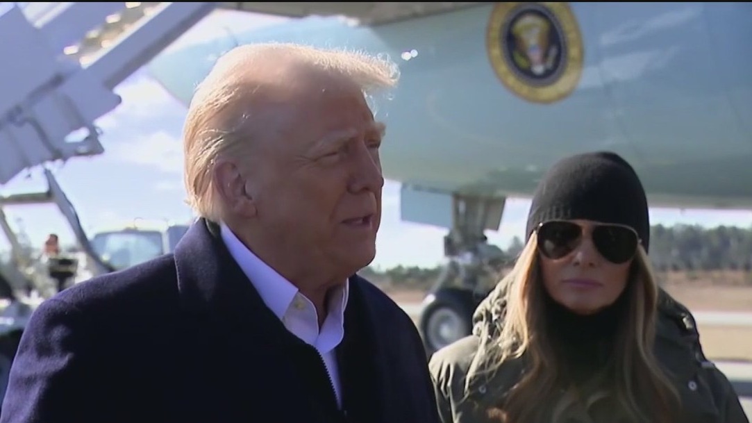 Trump starts trip to visit hurricane and wildfire disaster zones