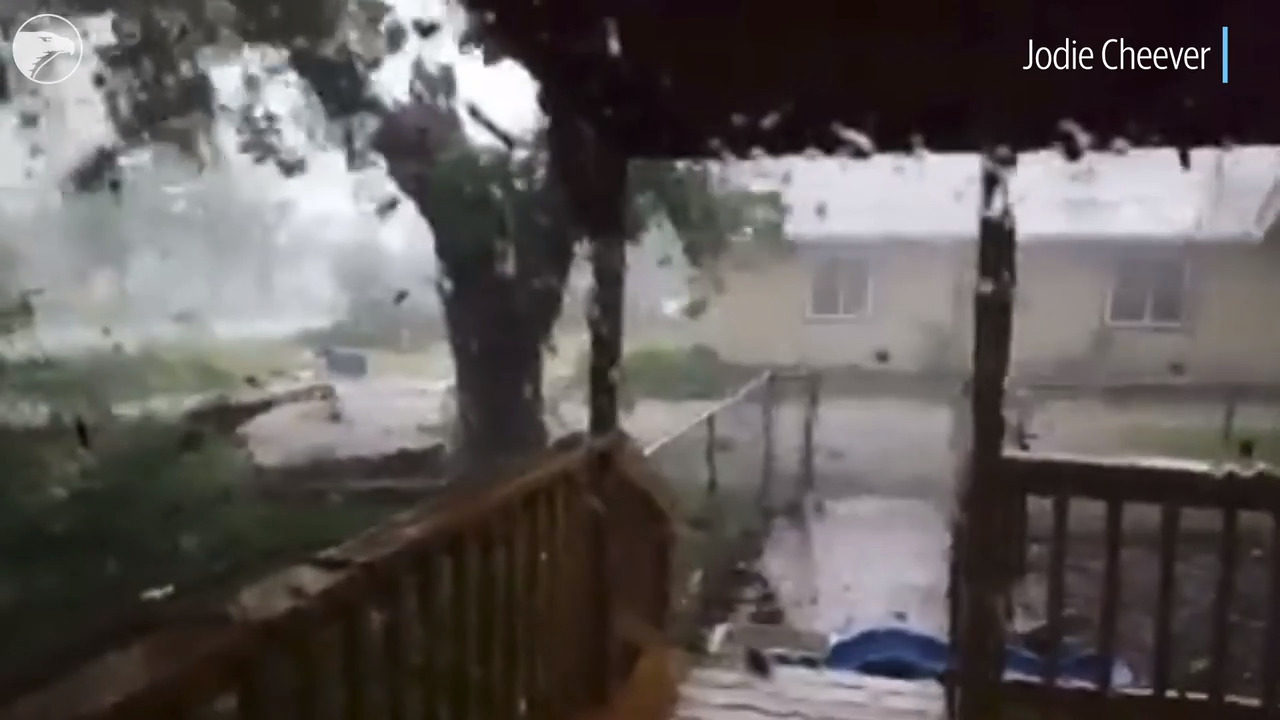 Here's a look at Eureka tornado damage, severe weather captured by Kansans