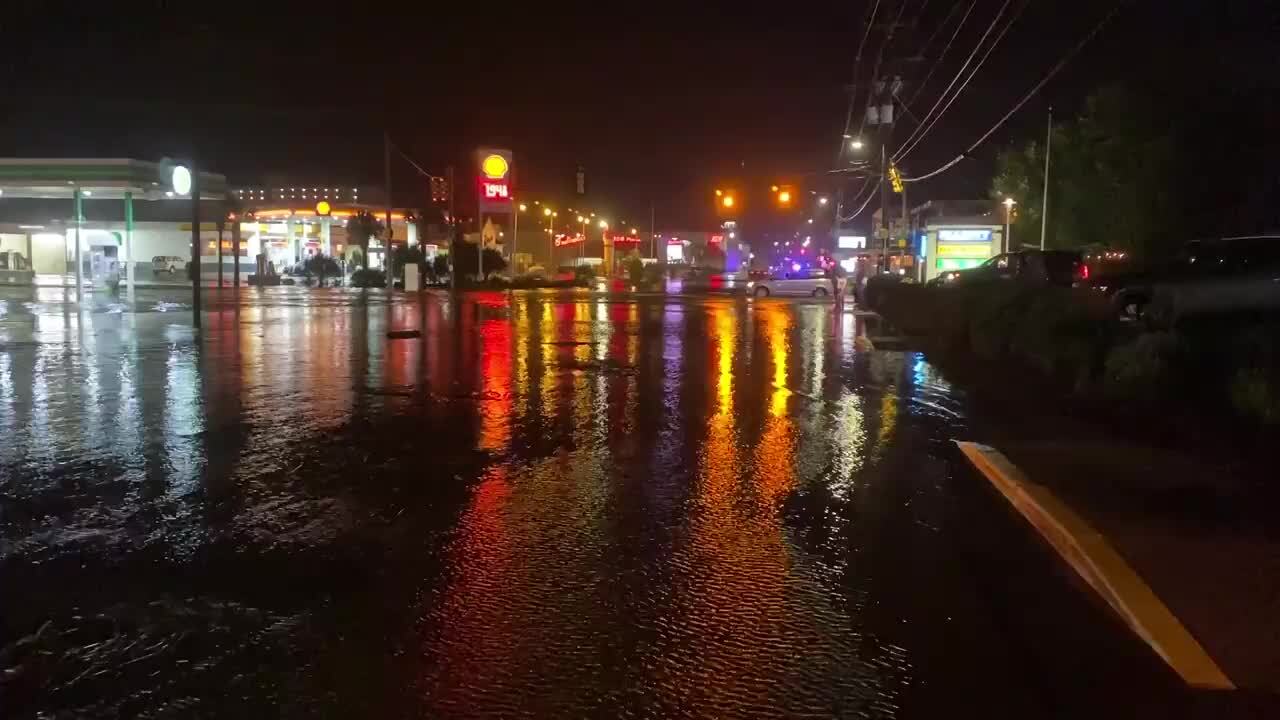 Hurricane Isaias sends water over coastal roads and even into pools in South Carolina