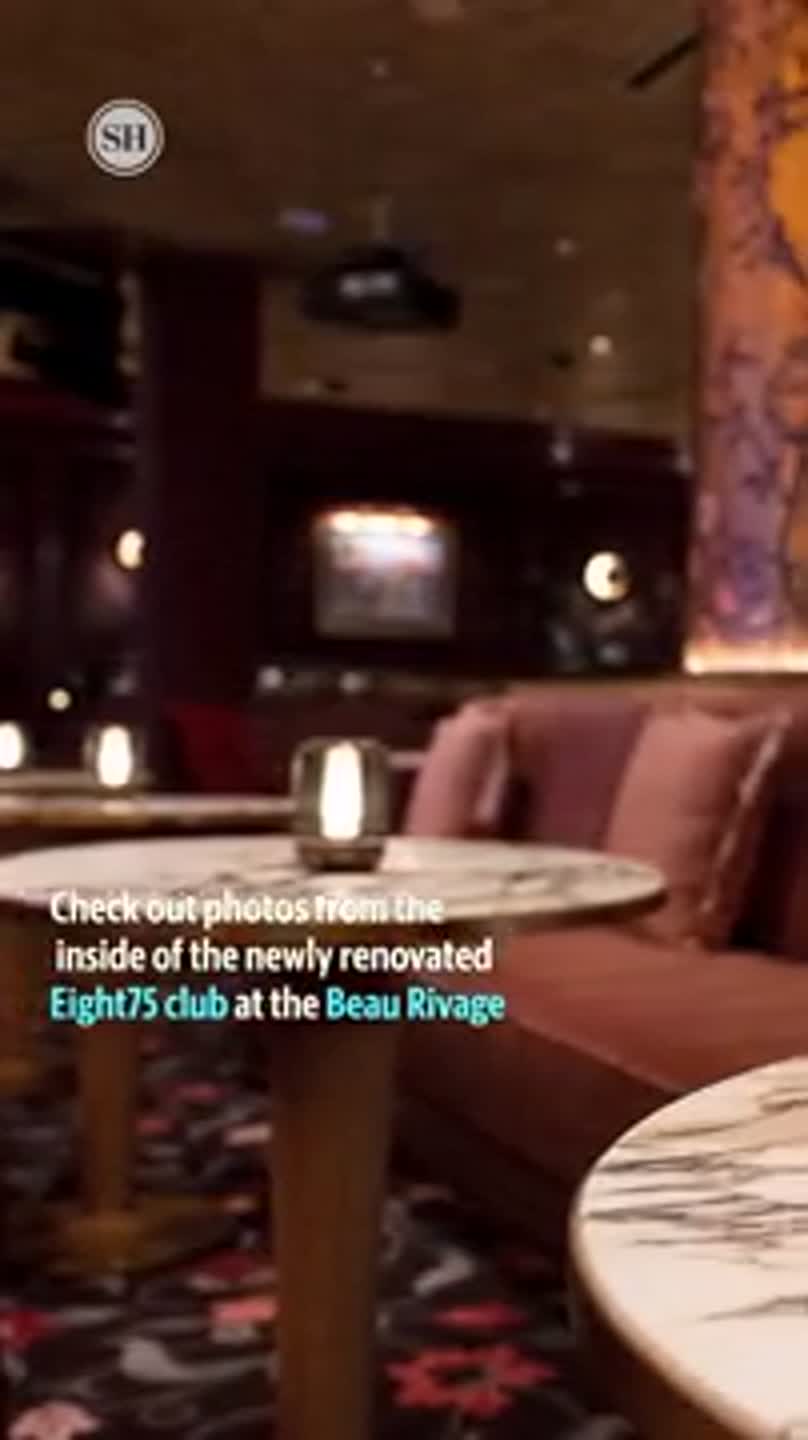 Check out the inside of the newly renovated Eight75 lounge in the Beau Rivage