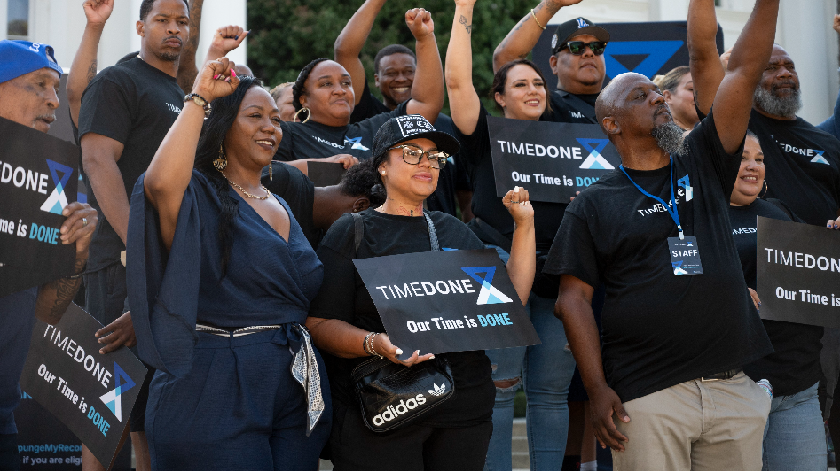 Watch as nonprofit TimeDone advocates for criminal justice reform