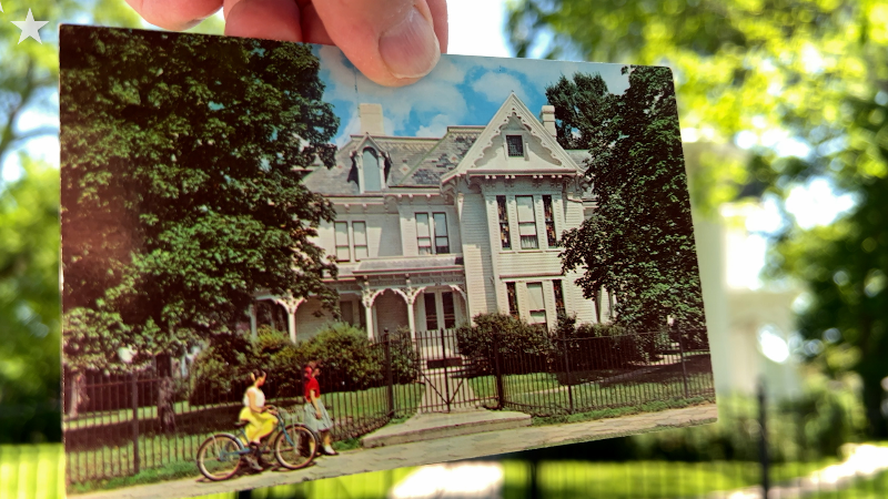 The Truman Home looked warm and friendly in this ‘chrome’ postcard from the 1950s